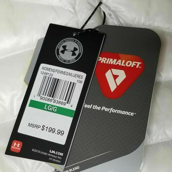 Under Armour Jacket Large Womens UA Uptown Puffer Full Zip Puffer Down Insulated - Picture 10 of 10